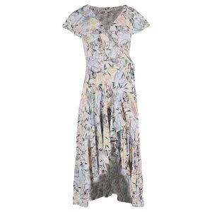 Maje High Low Dress in Pastel Floral